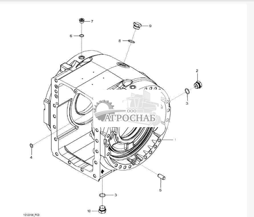 YZ122190 Дифференциал 